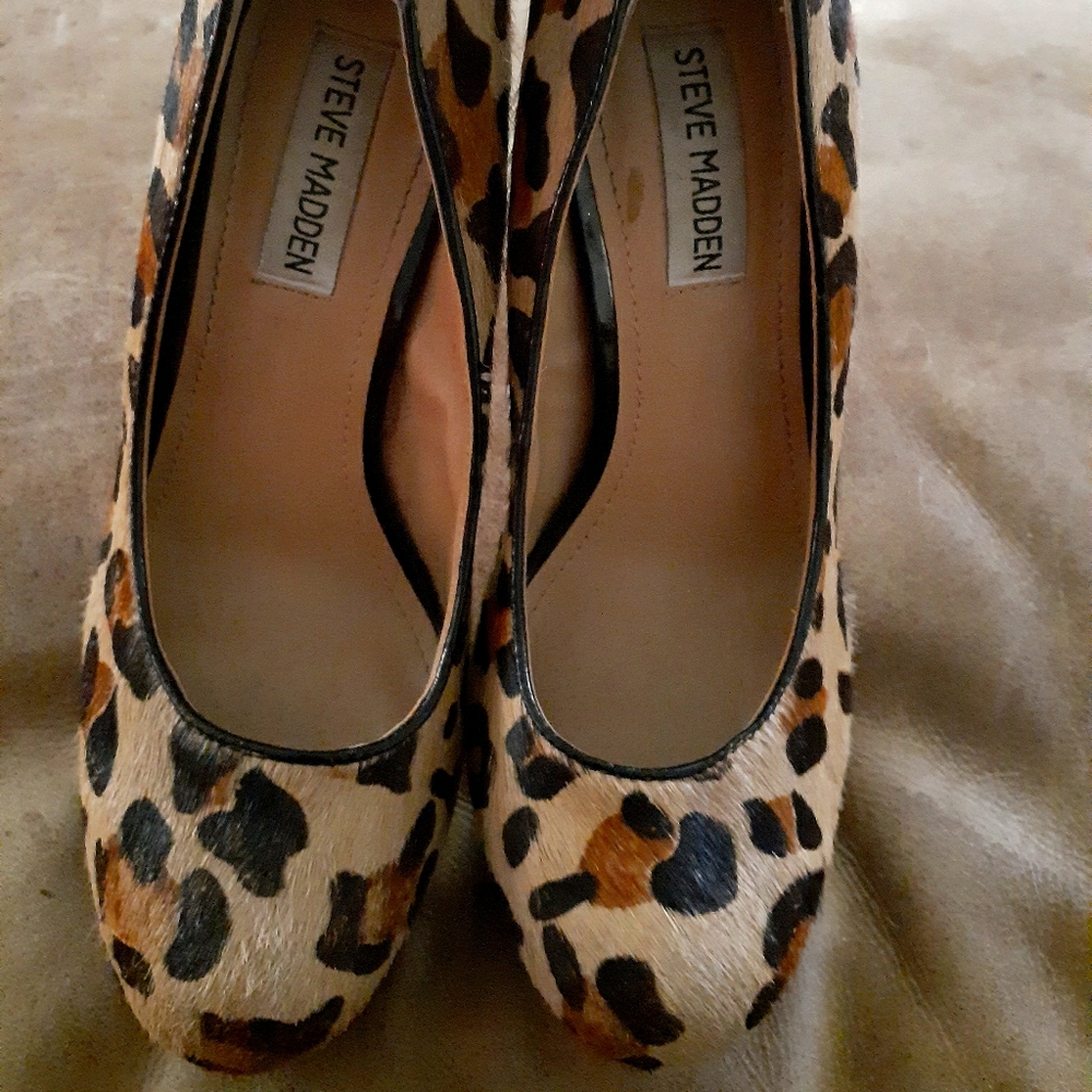 Steve Madden Leather and Real Cow Hide Stiletto